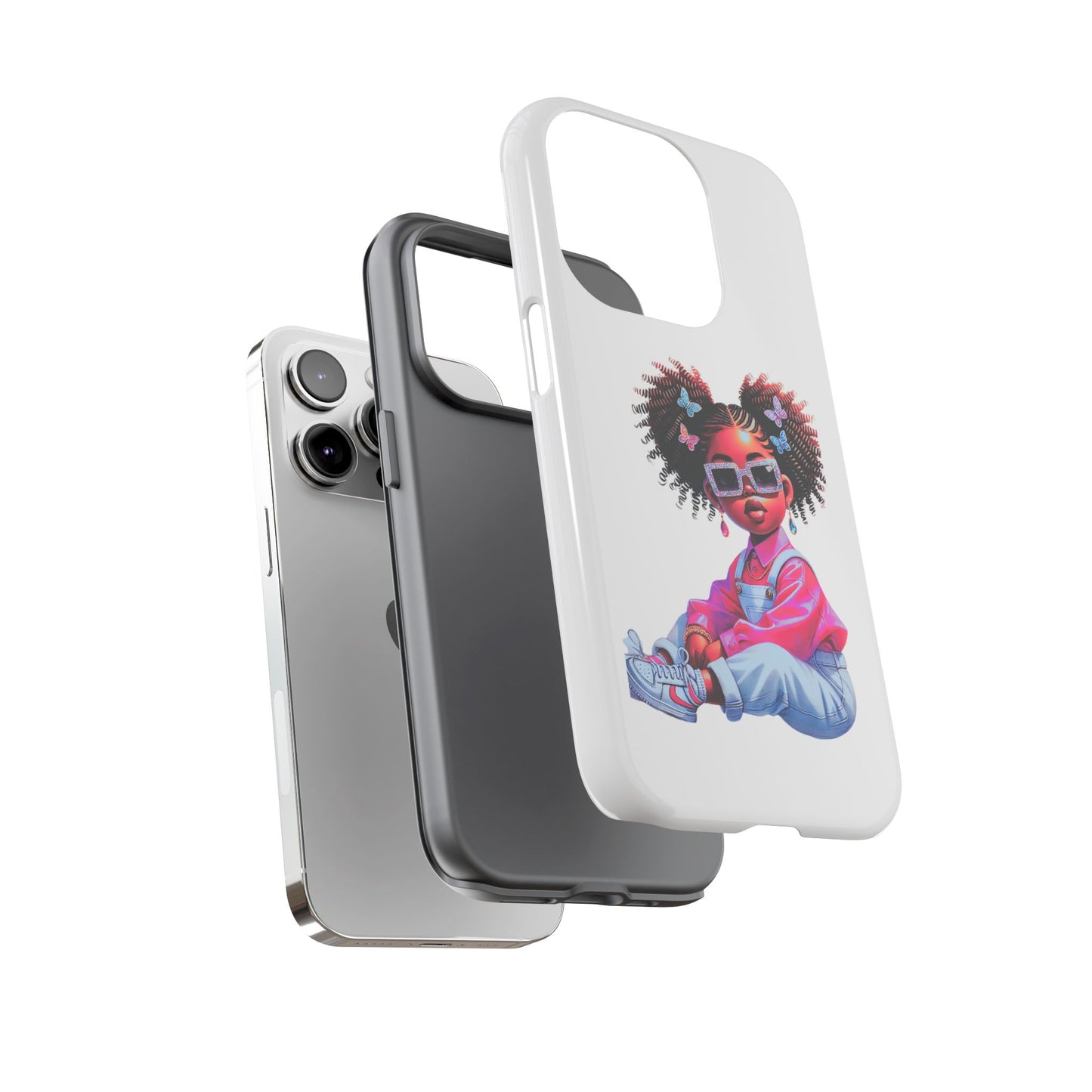 Trendy Phone Case - Sassy Girl Design, Personalized Gift, Durable Protection, Kid's Room Decor, Fun Accessory