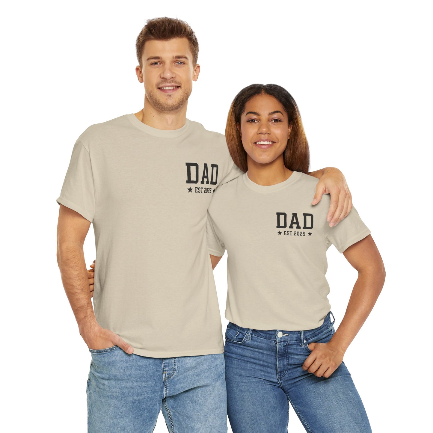 T-Shirt DAD EST 2025 Unisex Heavy Cotton Tee
