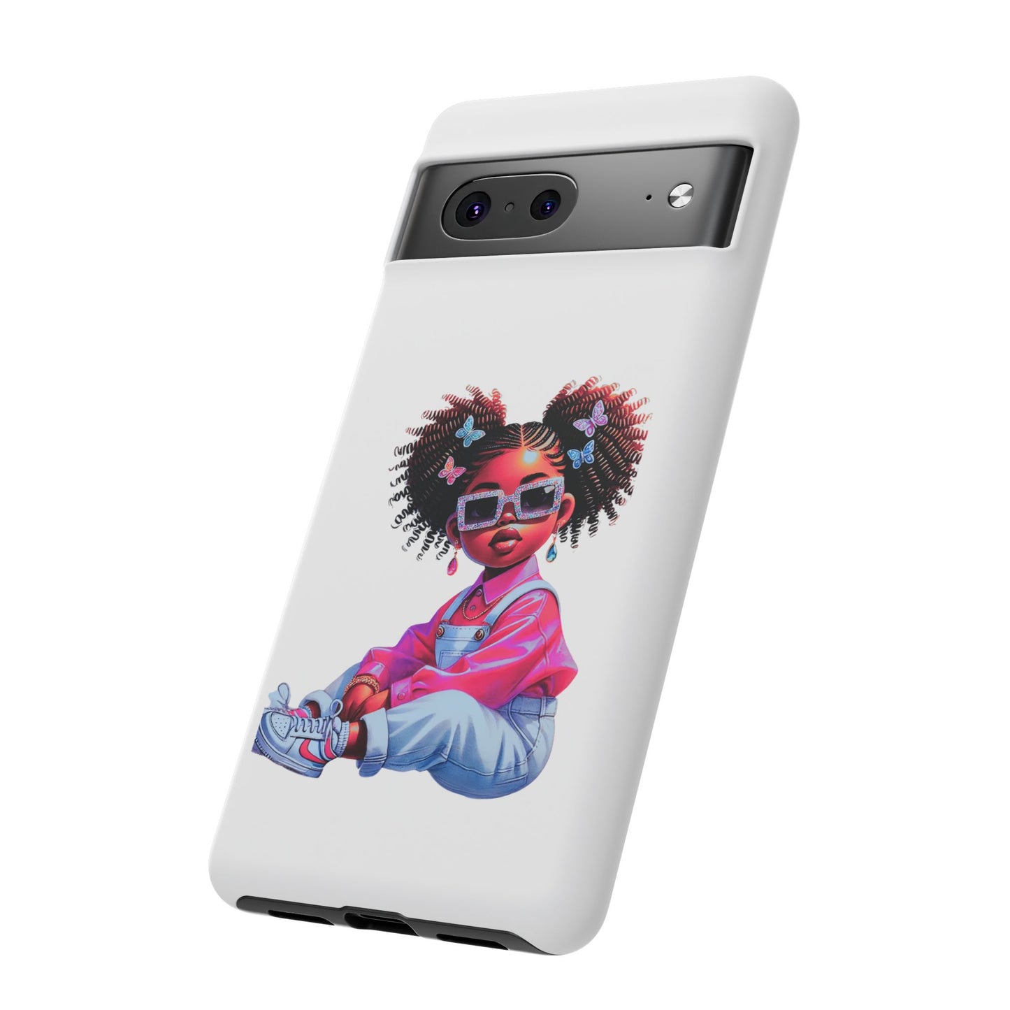 Trendy Phone Case - Sassy Girl Design, Personalized Gift, Durable Protection, Kid's Room Decor, Fun Accessory