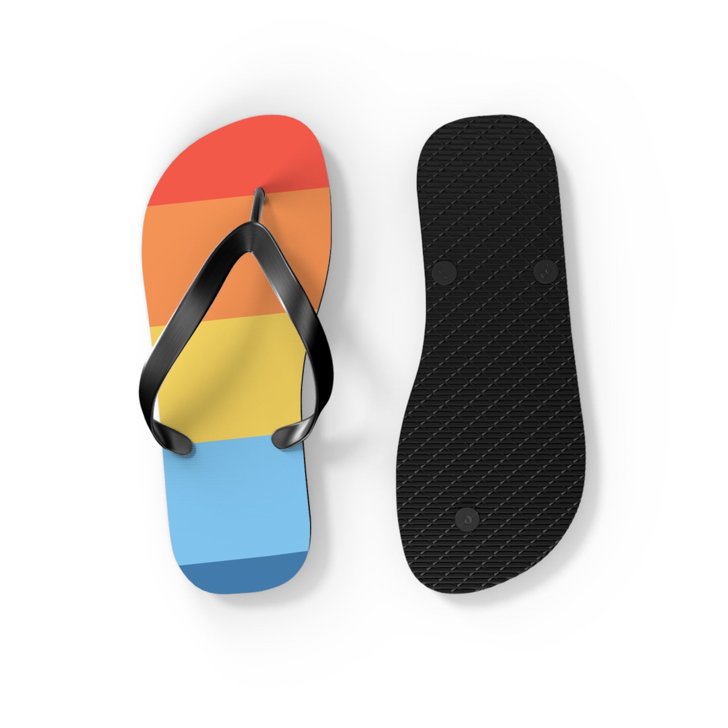 Colorful Summer Flip Flops, Beach Footwear, Vacation Sandals, Summer Accessories, Fun Pool Slides