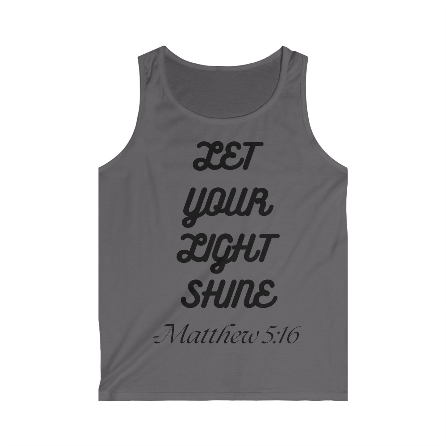 Let your Light Shine Men's Inspirational Tank Top