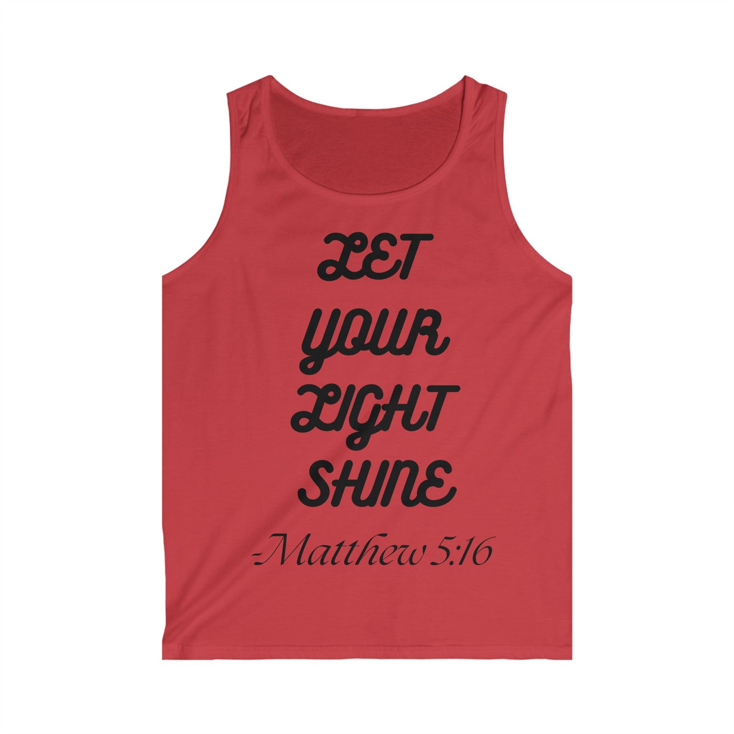 Let your Light Shine Men's Inspirational Tank Top