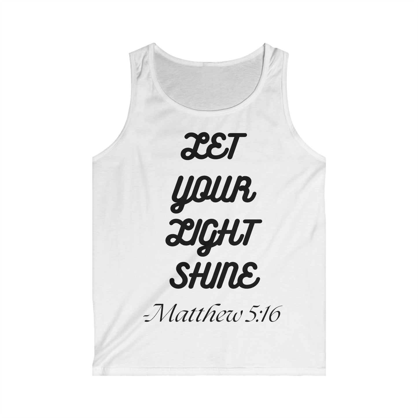 Let your Light Shine Men's Inspirational Tank Top