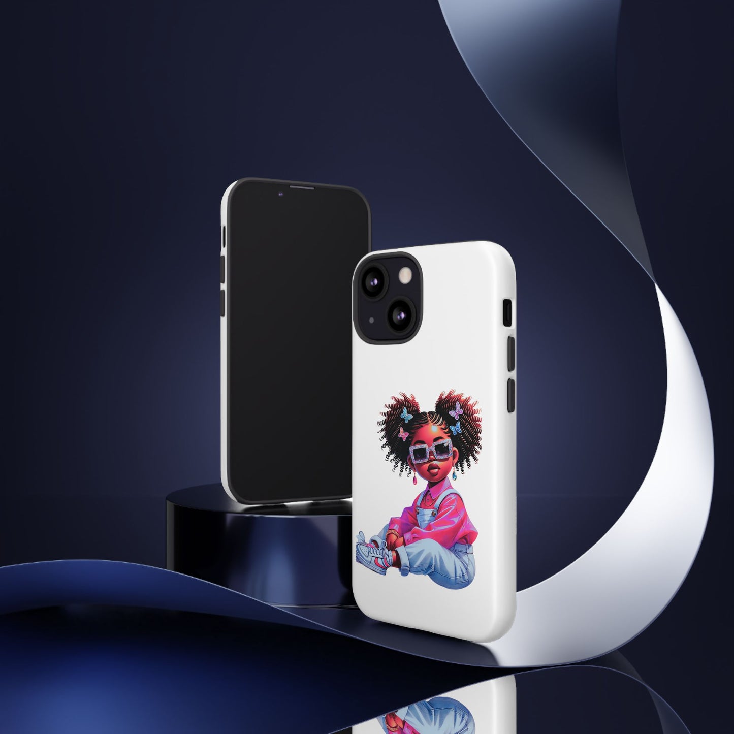 Trendy Phone Case - Sassy Girl Design, Personalized Gift, Durable Protection, Kid's Room Decor, Fun Accessory