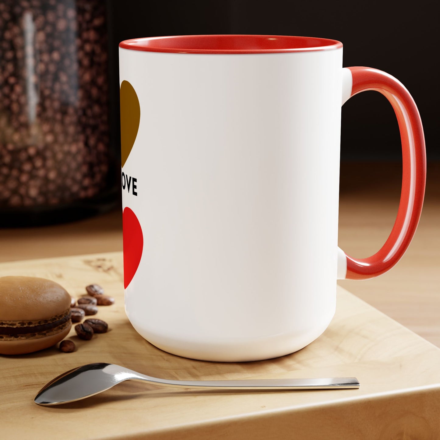 All I Need Is Love Two-Tone Coffee Mugs