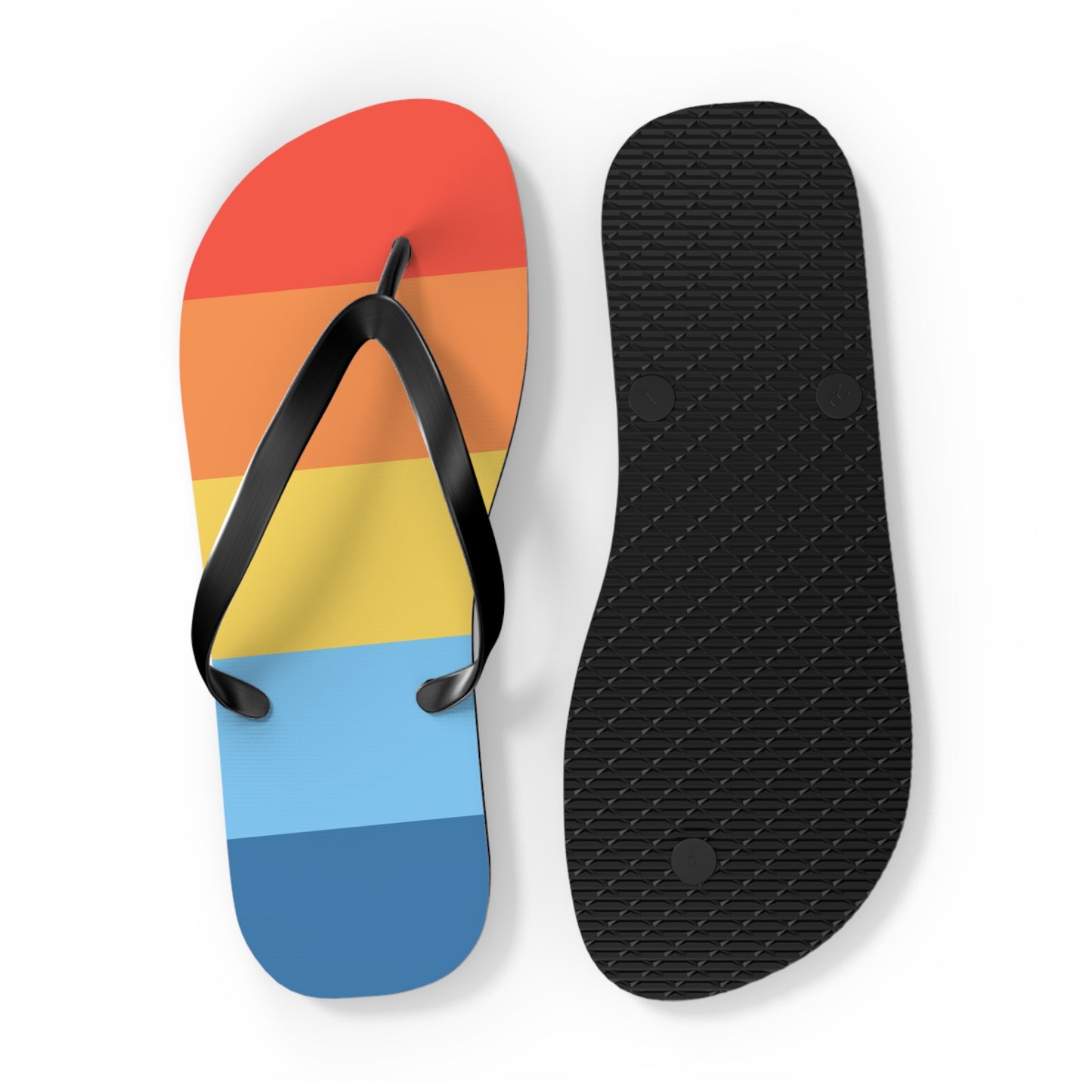 Colorful Summer Flip Flops, Beach Footwear, Vacation Sandals, Summer Accessories, Fun Pool Slides