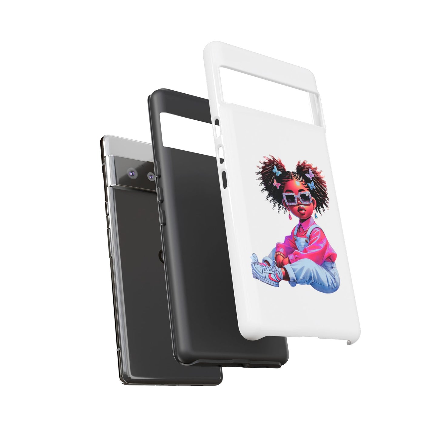 Trendy Phone Case - Sassy Girl Design, Personalized Gift, Durable Protection, Kid's Room Decor, Fun Accessory