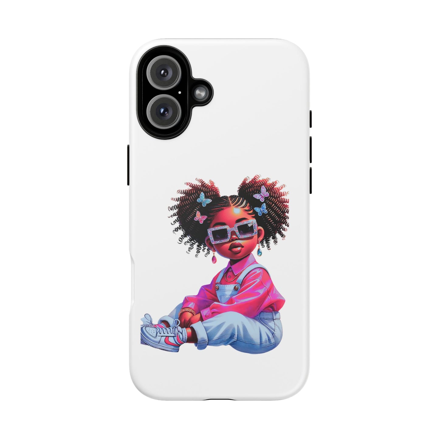 Trendy Phone Case - Sassy Girl Design, Personalized Gift, Durable Protection, Kid's Room Decor, Fun Accessory