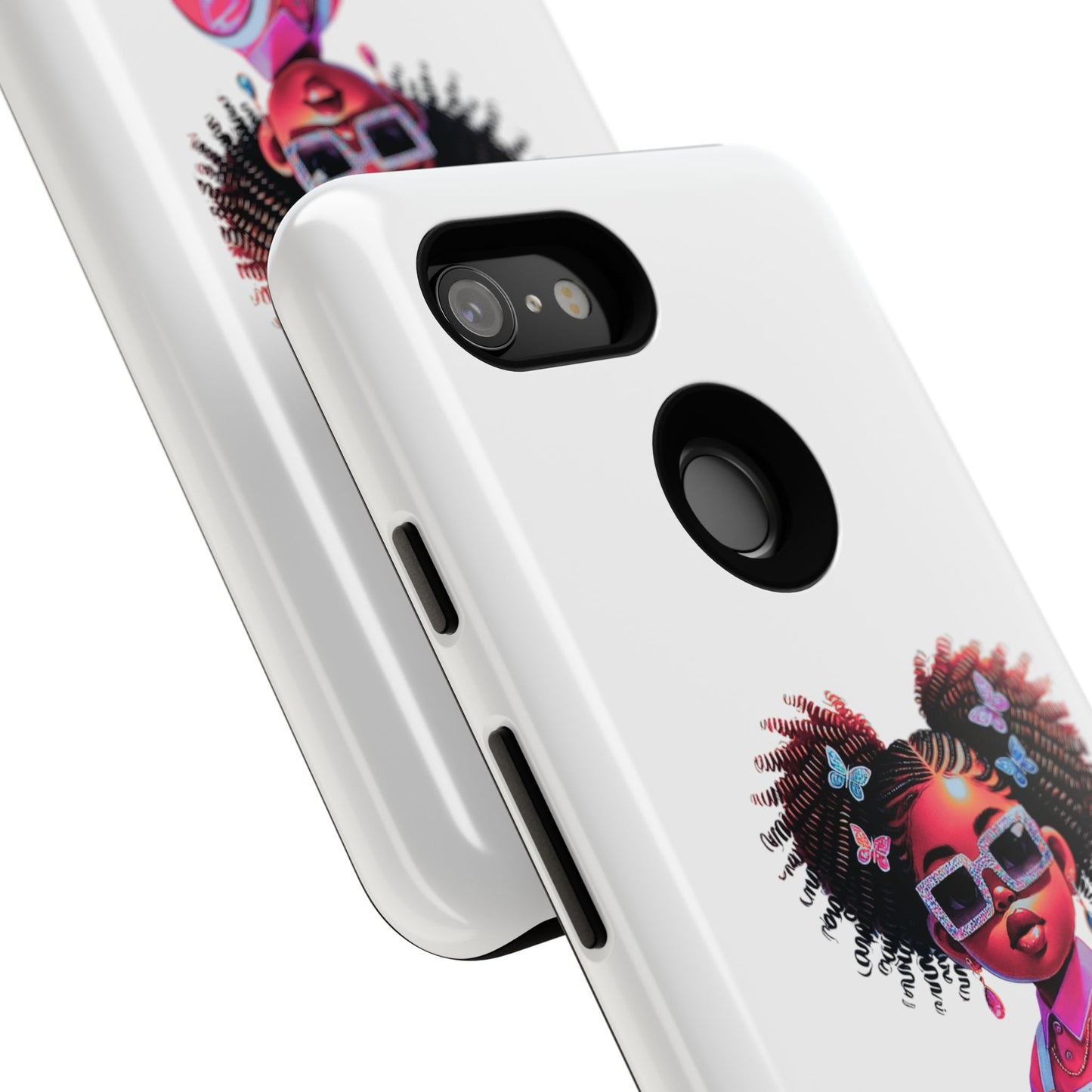 Trendy Phone Case - Sassy Girl Design, Personalized Gift, Durable Protection, Kid's Room Decor, Fun Accessory