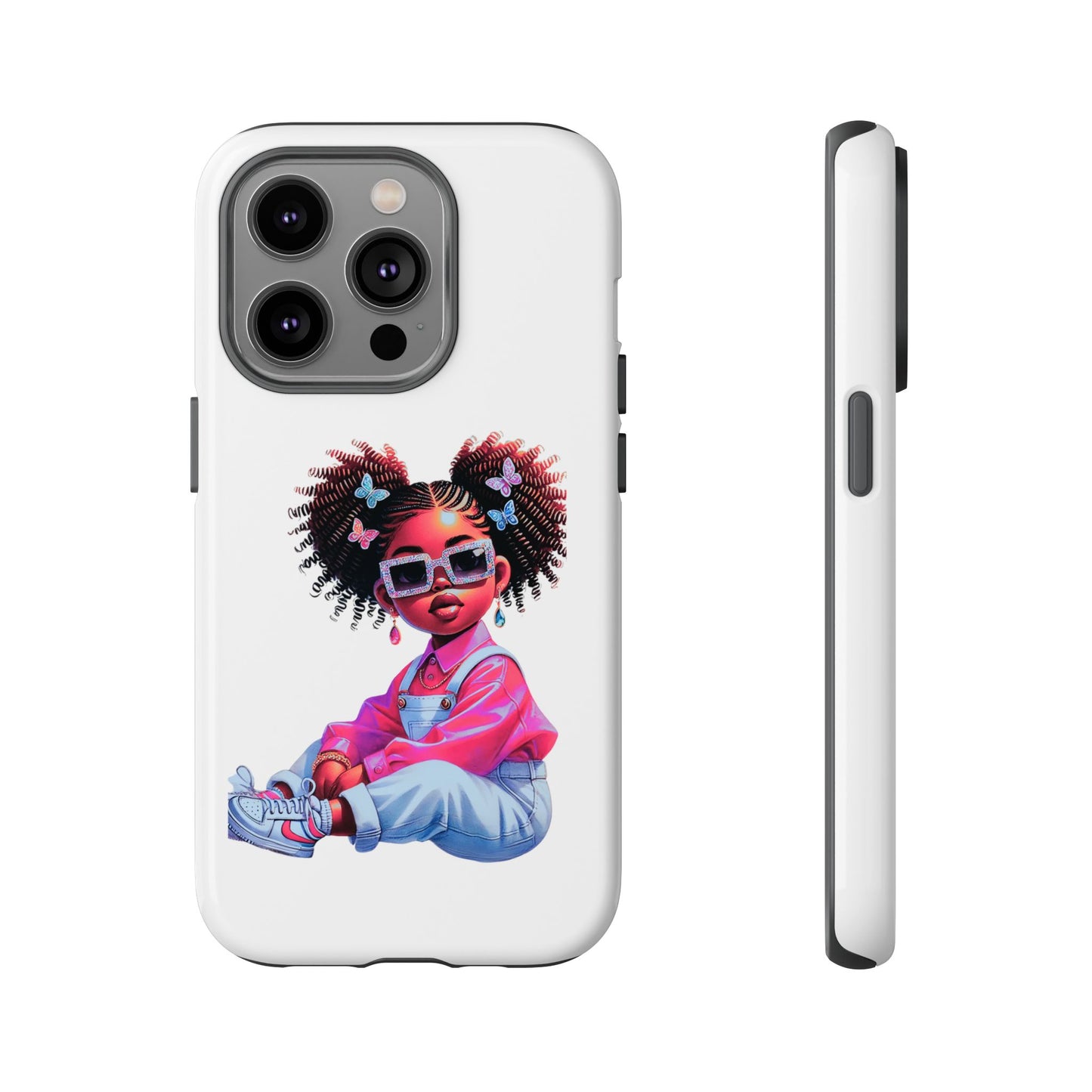 Trendy Phone Case - Sassy Girl Design, Personalized Gift, Durable Protection, Kid's Room Decor, Fun Accessory