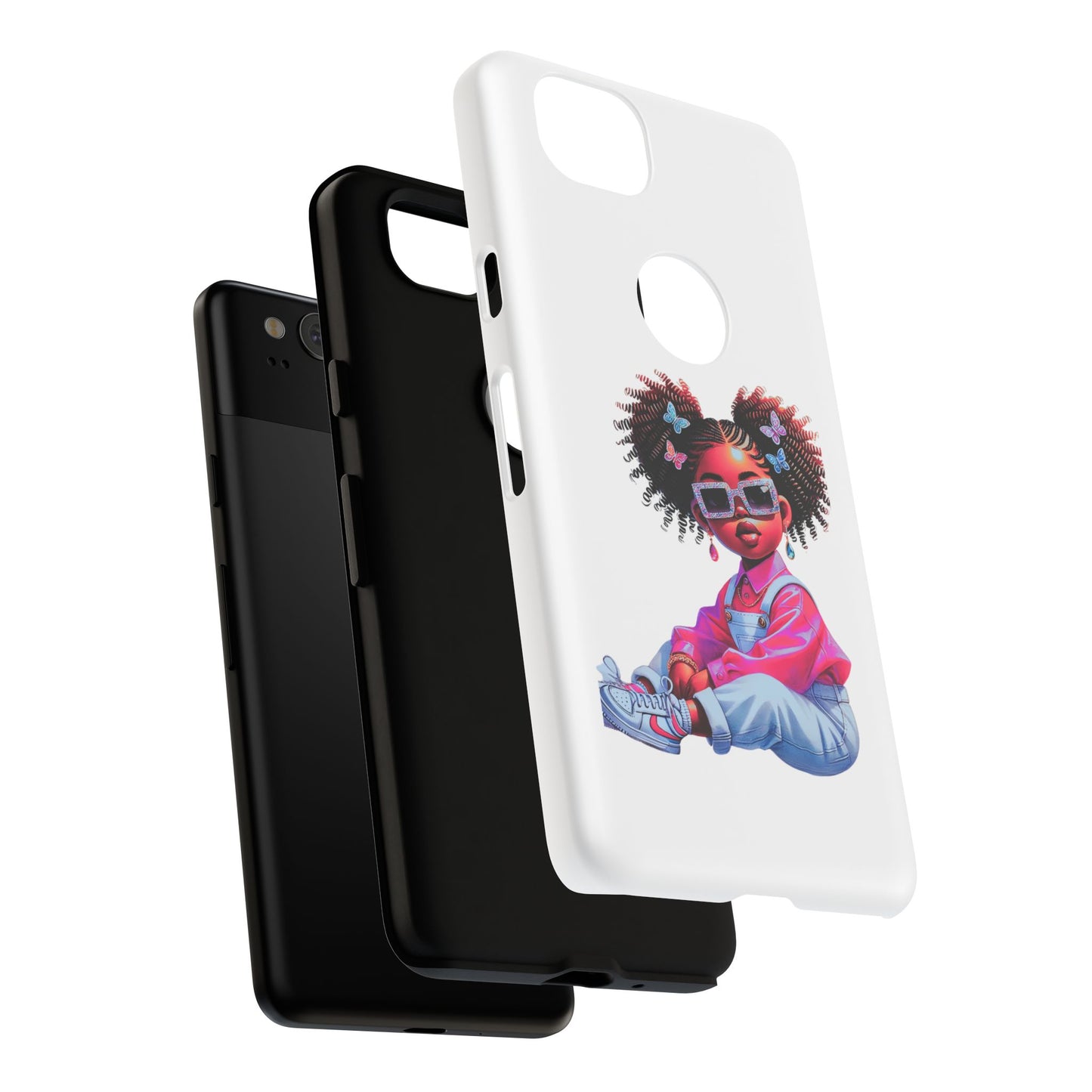Trendy Phone Case - Sassy Girl Design, Personalized Gift, Durable Protection, Kid's Room Decor, Fun Accessory