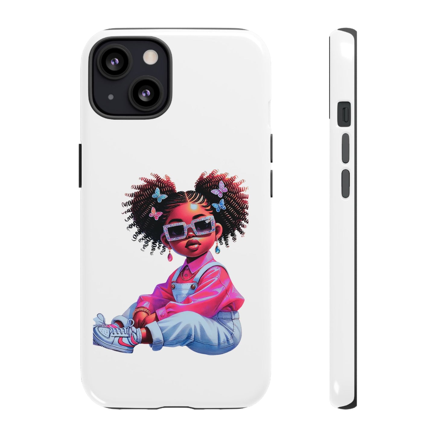 Trendy Phone Case - Sassy Girl Design, Personalized Gift, Durable Protection, Kid's Room Decor, Fun Accessory