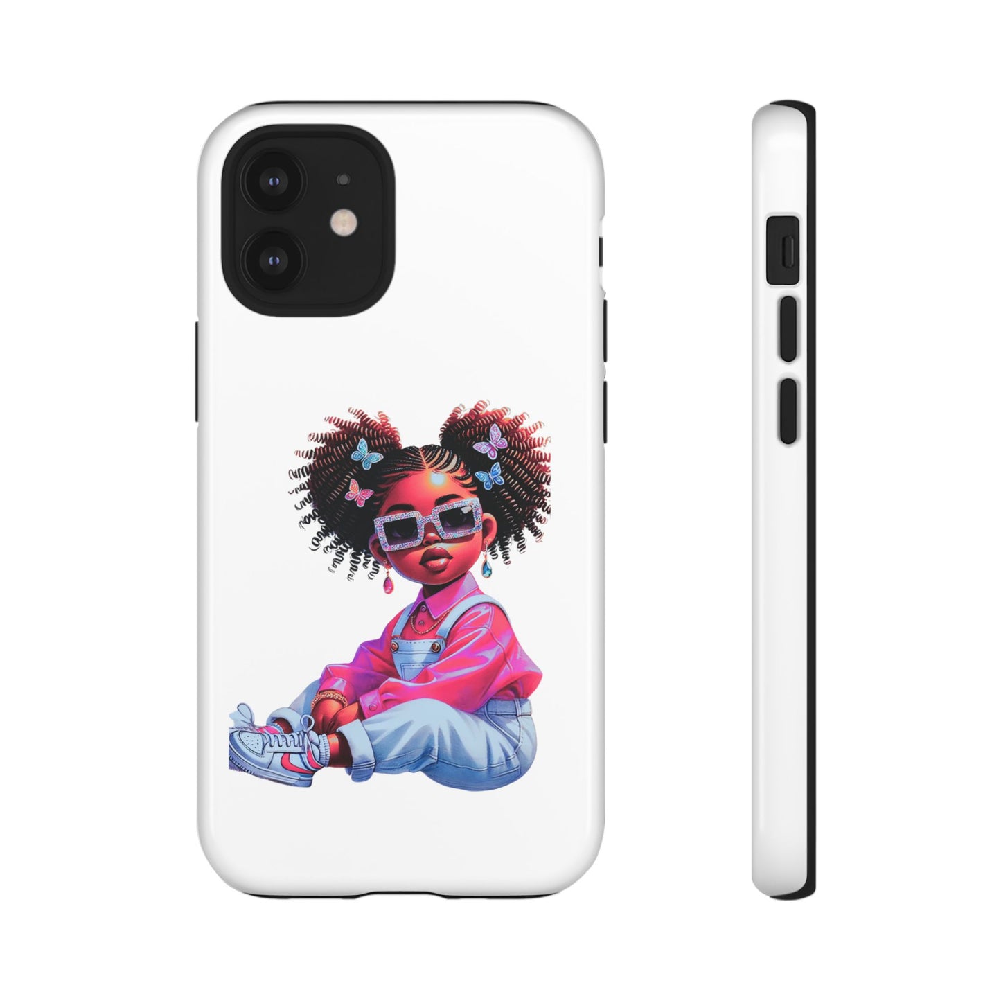 Trendy Phone Case - Sassy Girl Design, Personalized Gift, Durable Protection, Kid's Room Decor, Fun Accessory