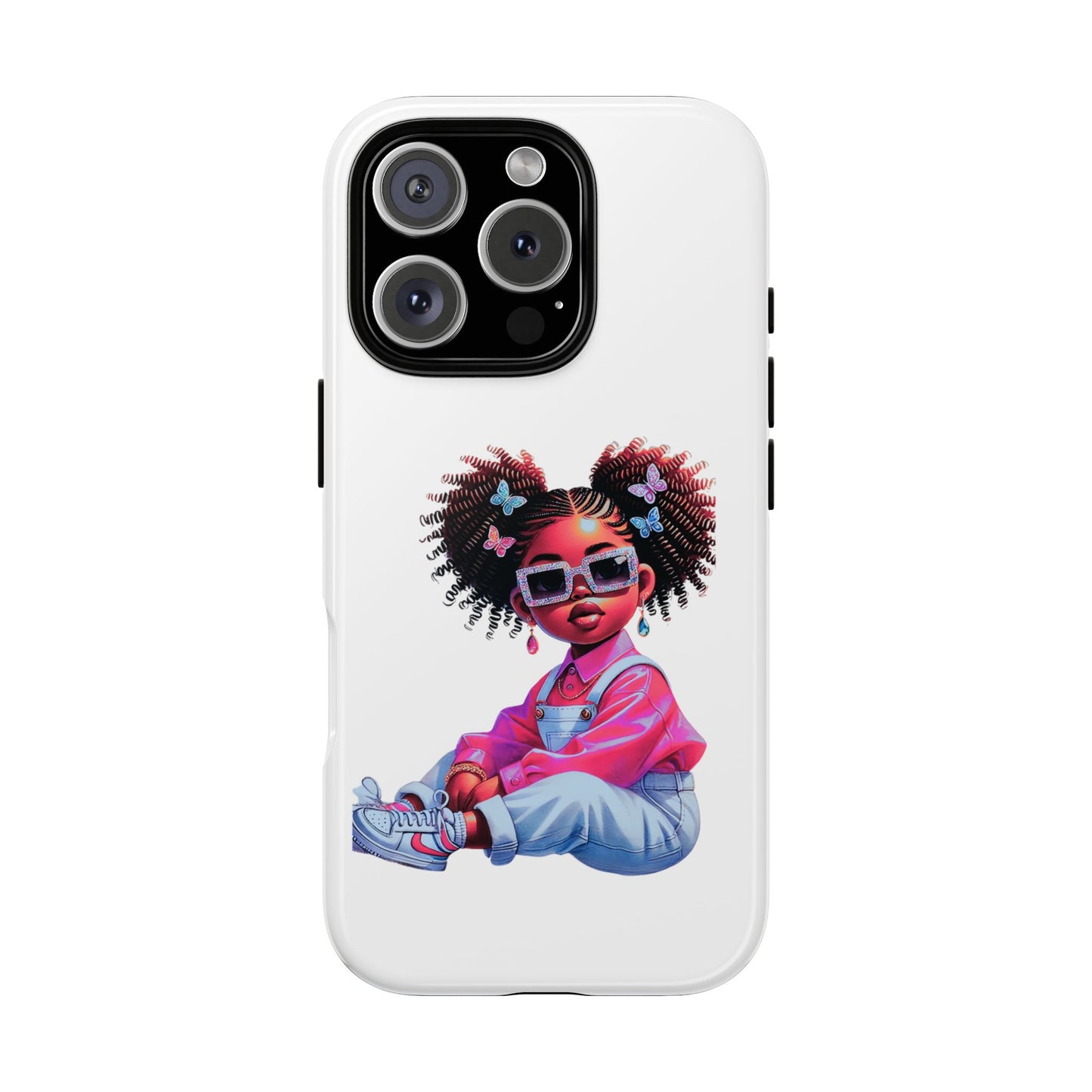 Trendy Phone Case - Sassy Girl Design, Personalized Gift, Durable Protection, Kid's Room Decor, Fun Accessory