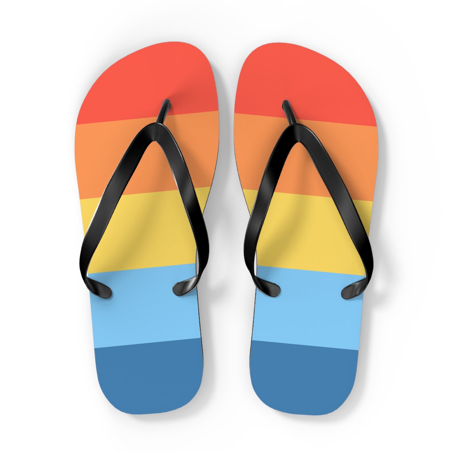 Colorful Summer Flip Flops, Beach Footwear, Vacation Sandals, Summer Accessories, Fun Pool Slides