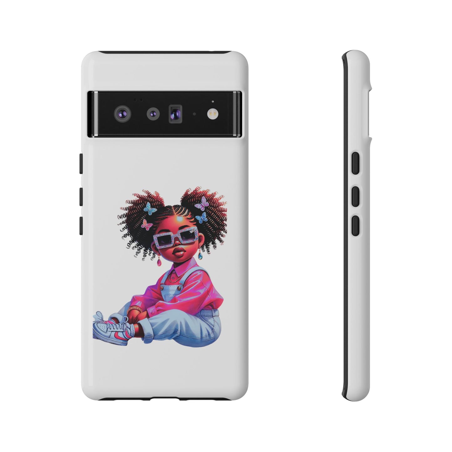 Trendy Phone Case - Sassy Girl Design, Personalized Gift, Durable Protection, Kid's Room Decor, Fun Accessory
