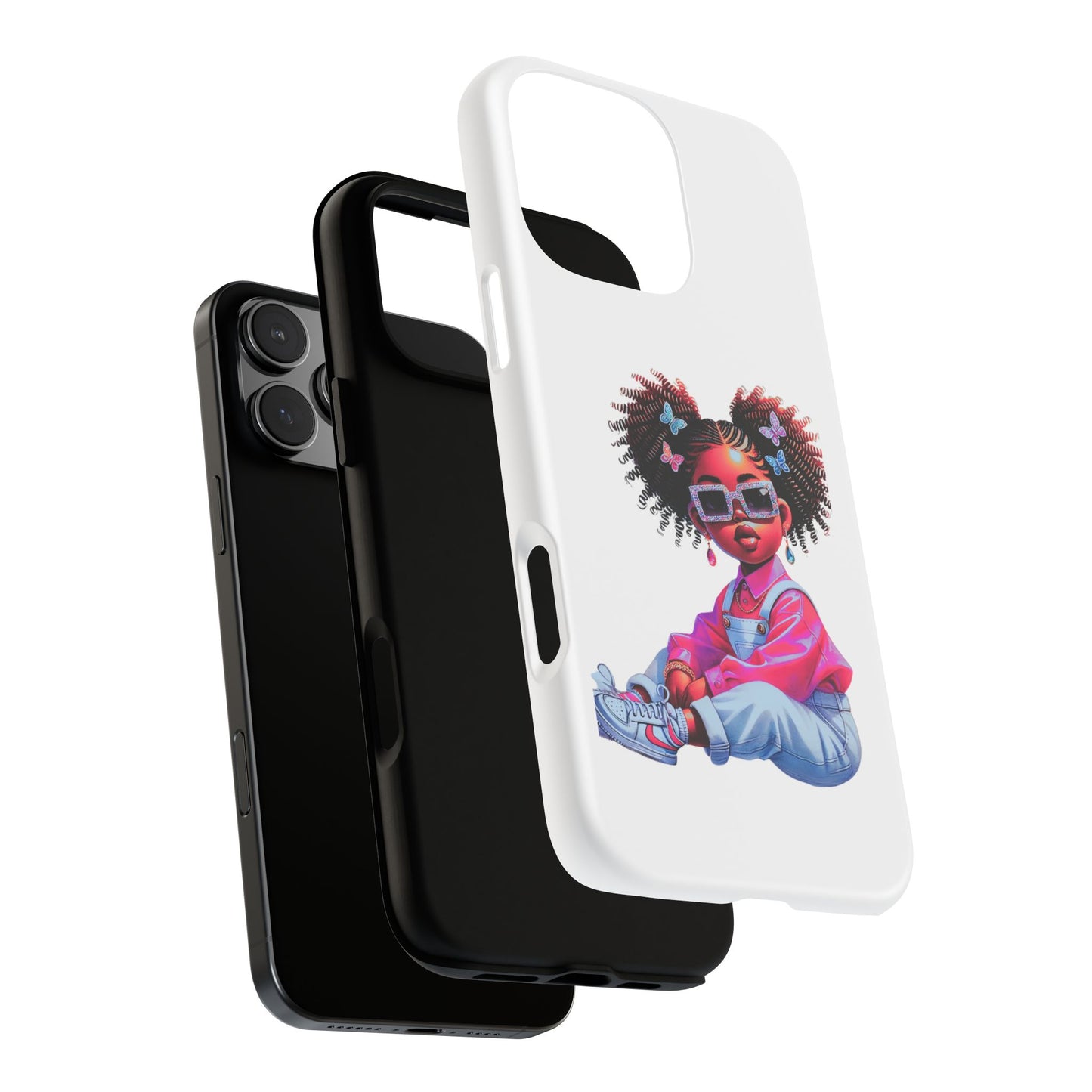 Trendy Phone Case - Sassy Girl Design, Personalized Gift, Durable Protection, Kid's Room Decor, Fun Accessory