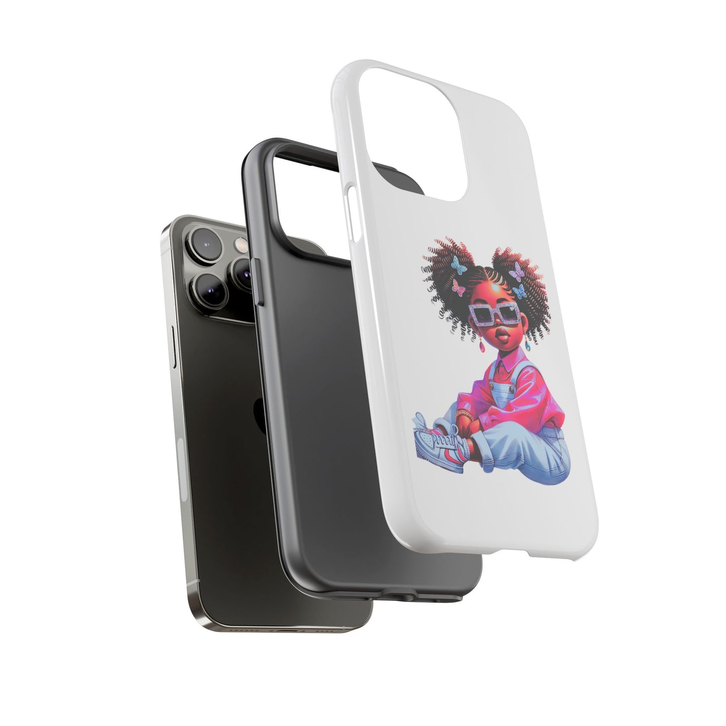 Trendy Phone Case - Sassy Girl Design, Personalized Gift, Durable Protection, Kid's Room Decor, Fun Accessory