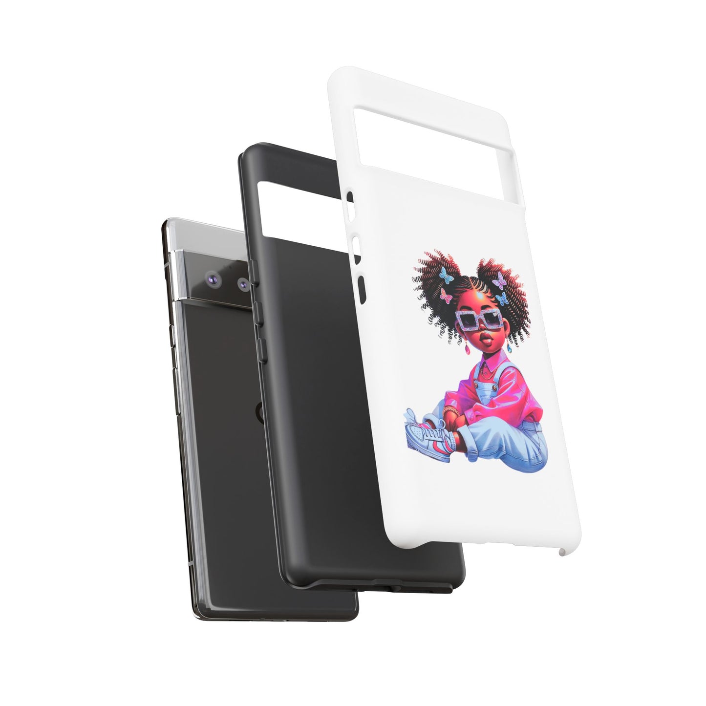 Trendy Phone Case - Sassy Girl Design, Personalized Gift, Durable Protection, Kid's Room Decor, Fun Accessory