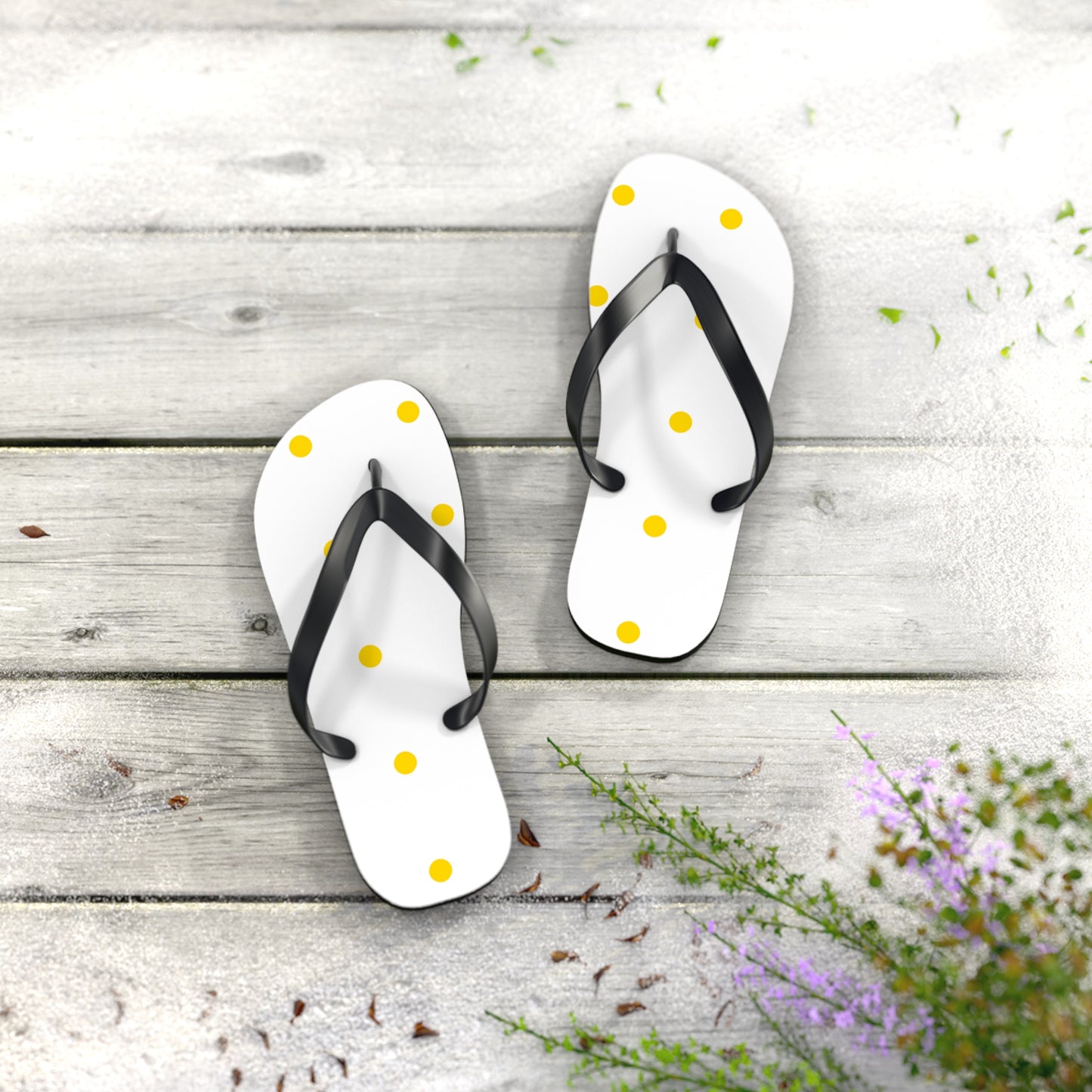 Polka Dot Flip Flops