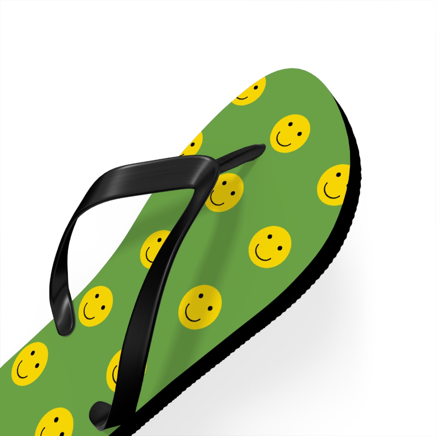 Smiley Face Flip Flops, Summer Footwear, Fun Beach Sandals, Vacation Accessories, Gift for Friends, Pool Party Essentials