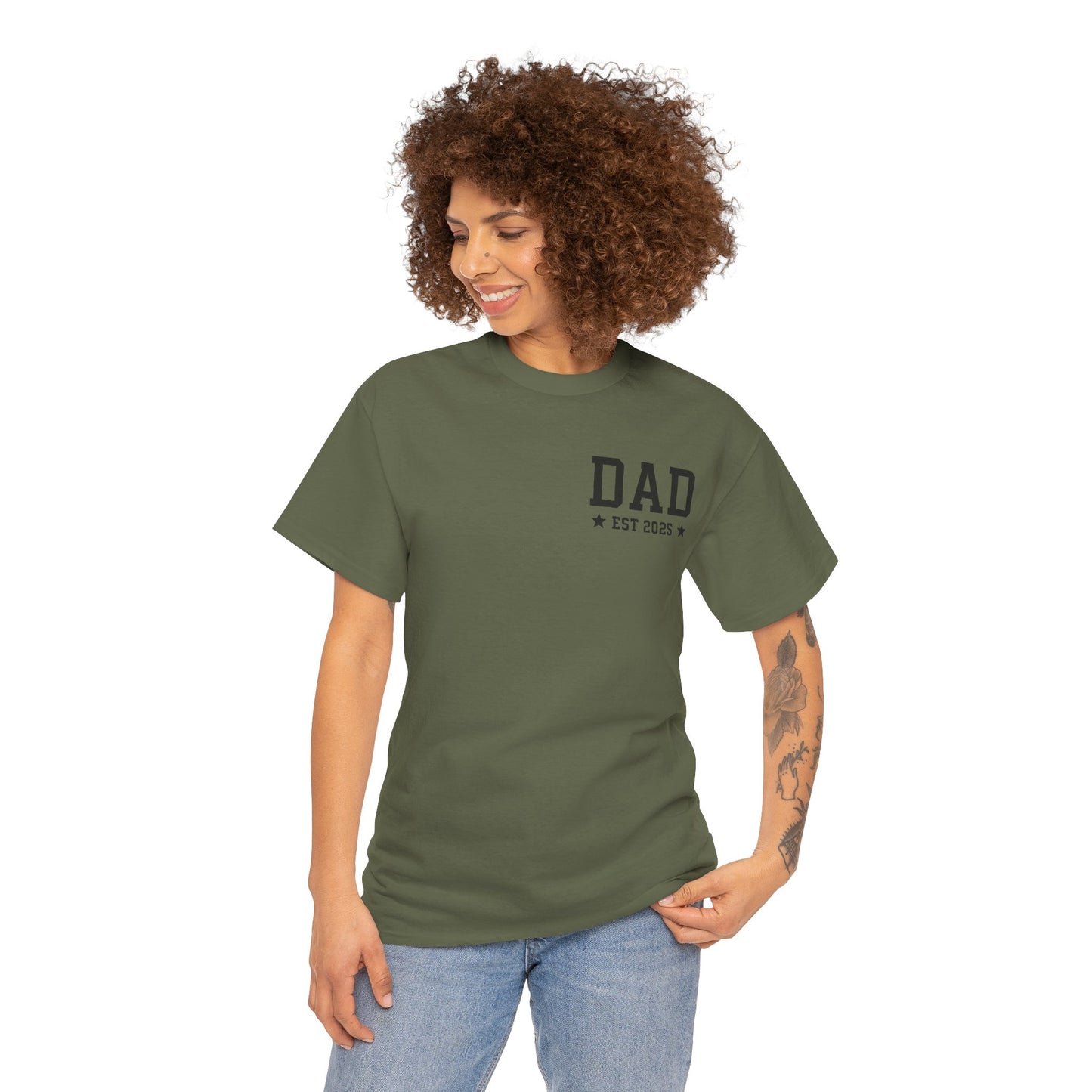 T-Shirt DAD EST 2025 Unisex Heavy Cotton Tee