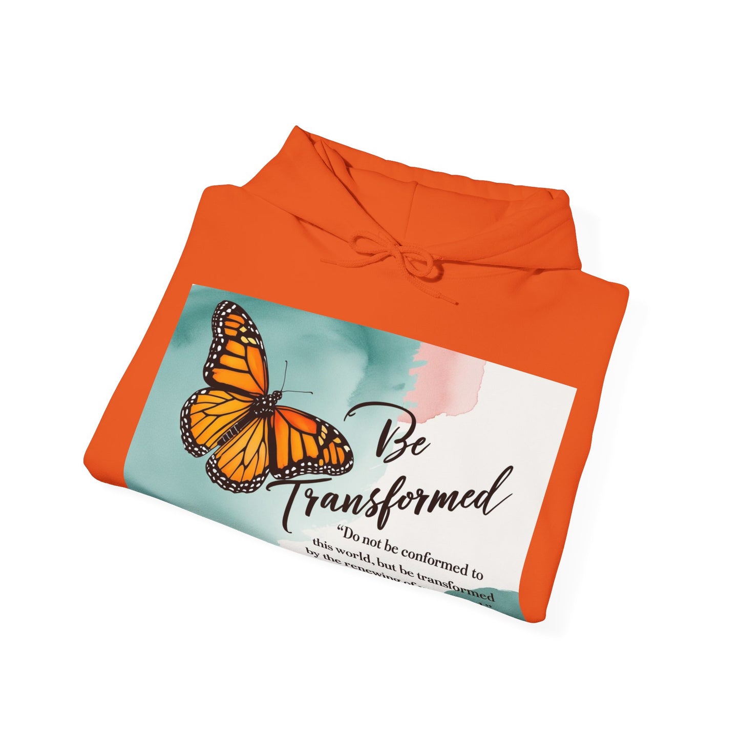 Be Transformed Butterfly Hoodie - Inspirational Unisex Sweatshirt for Comfort and Style