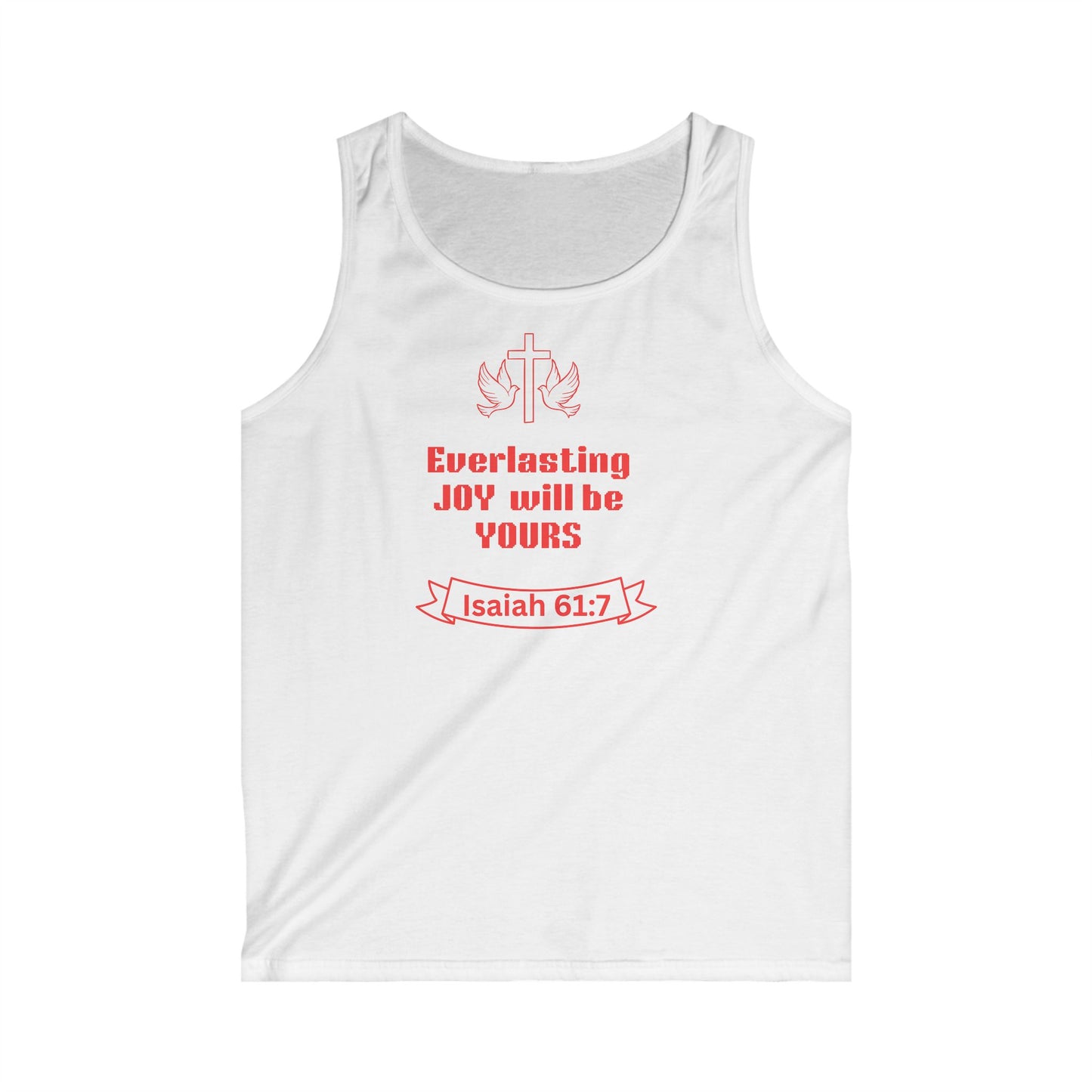 Men's Inspirational Tank Top - Everlasting Joy, Christian Apparel