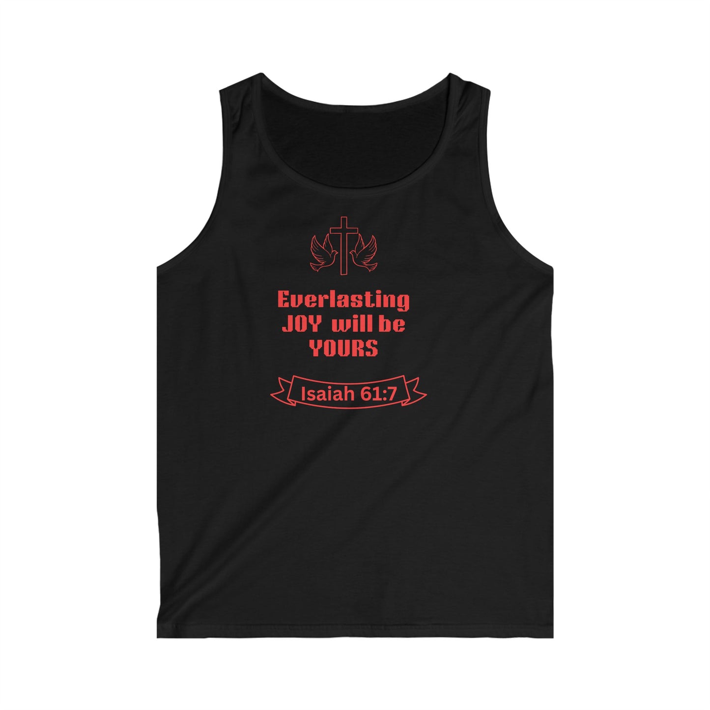 Men's Inspirational Tank Top - Everlasting Joy, Christian Apparel