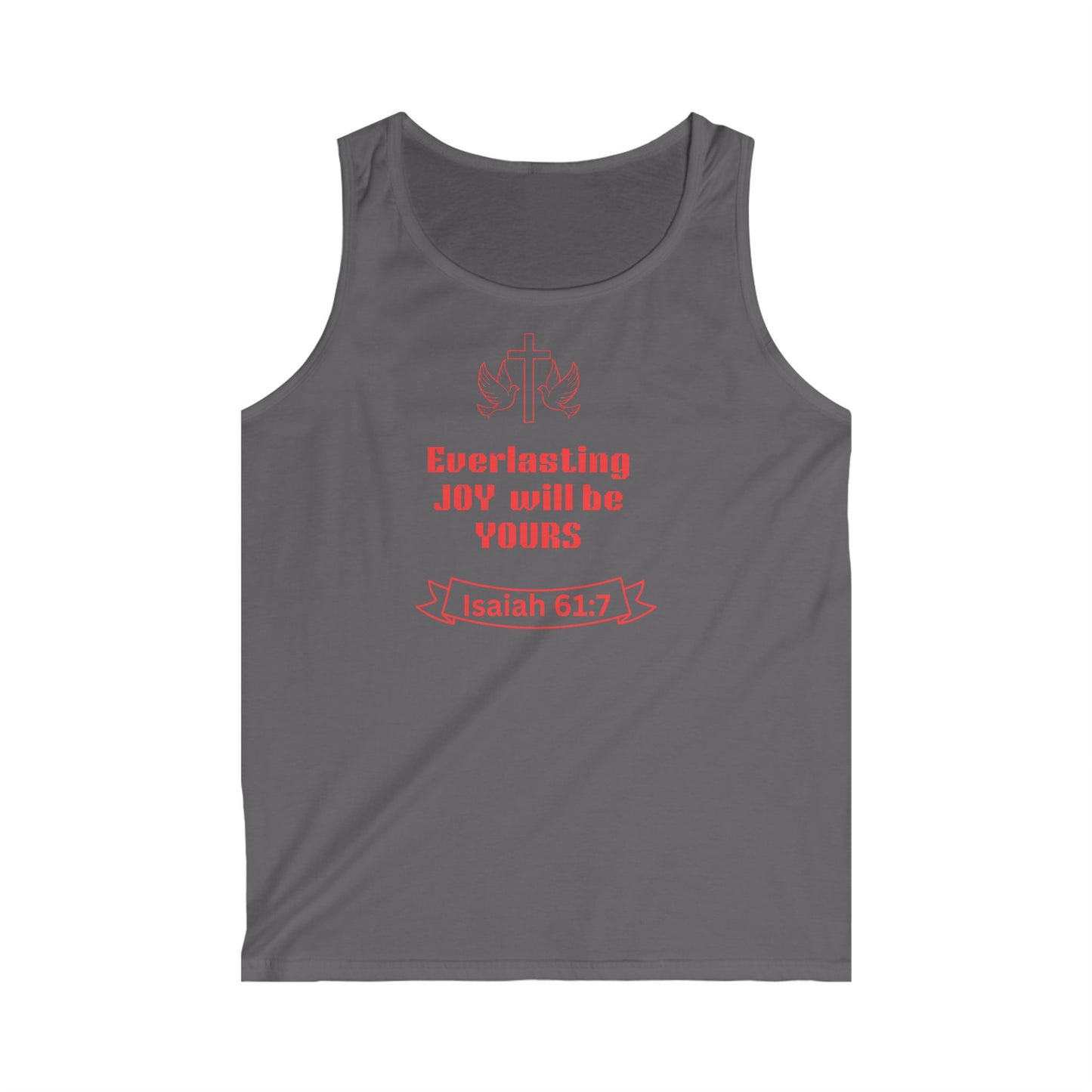 Men's Inspirational Tank Top - Everlasting Joy, Christian Apparel
