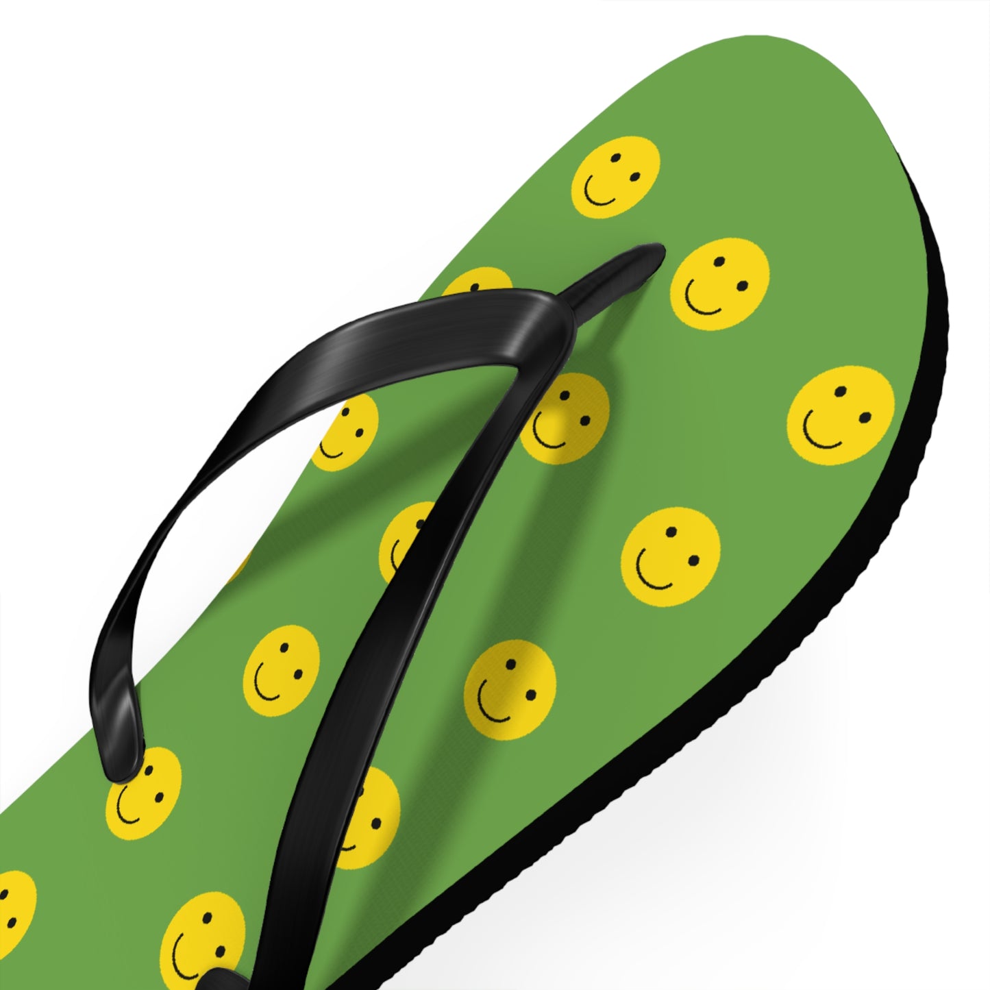 Smiley Face Flip Flops, Summer Footwear, Fun Beach Sandals, Vacation Accessories, Gift for Friends, Pool Party Essentials