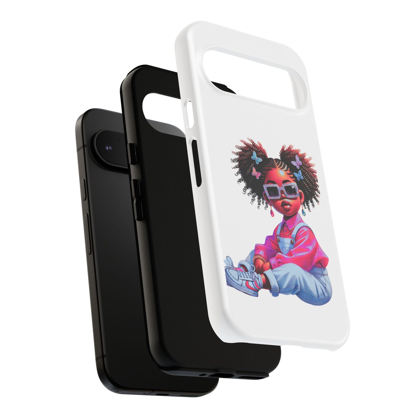Trendy Phone Case - Sassy Girl Design, Personalized Gift, Durable Protection, Kid's Room Decor, Fun Accessory