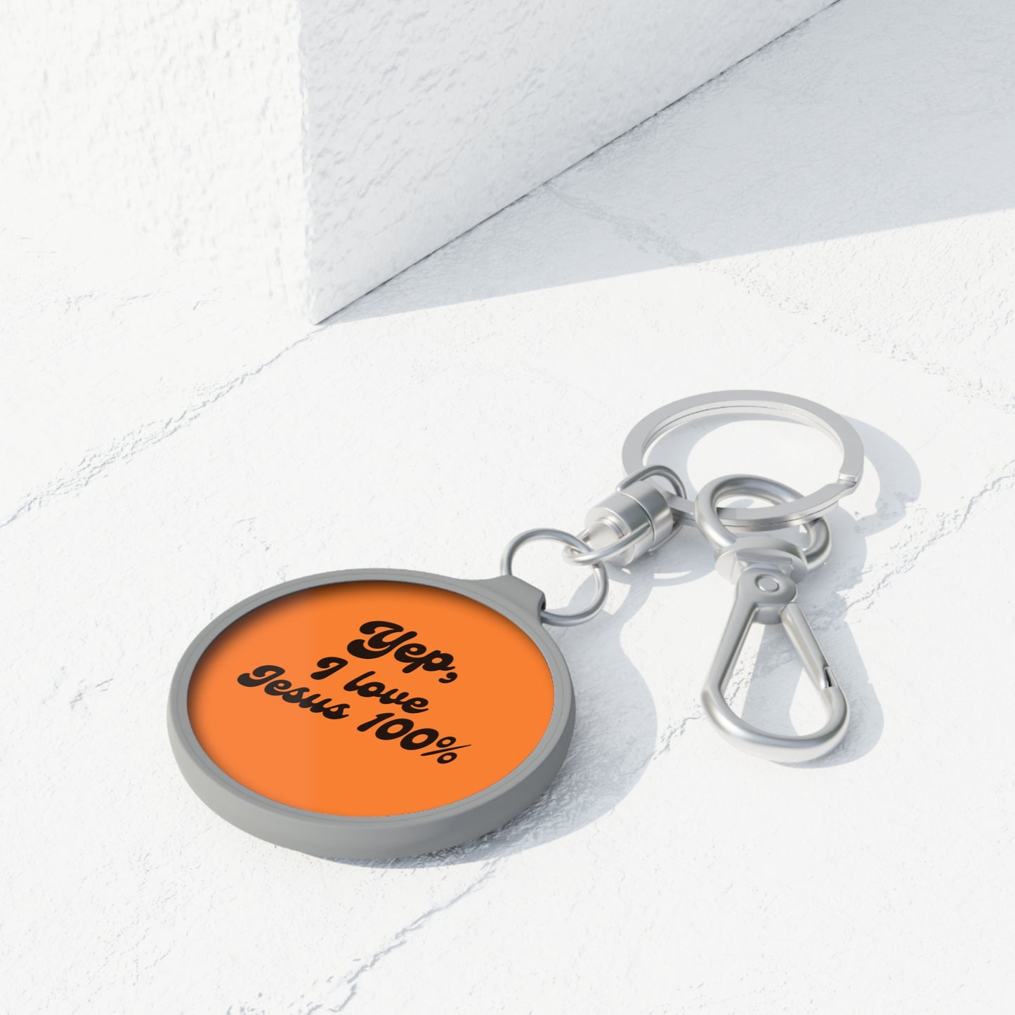 Yep I Love Jesus 100% Keyring Tag