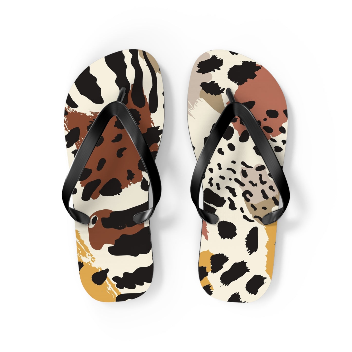 Stylish Leopard Print Flip Flops, Summer Beach Sandals, Poolside Footwear, Vacation Essentials, Trendy Footwear, Animal Print Slippers
