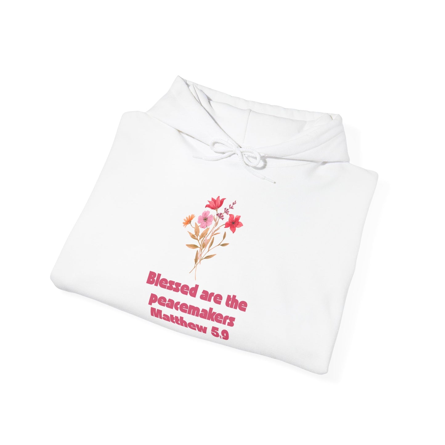 Blessed Are the Peacemakers Hoodie, Unisex Sweatshirt, Faith-Based Apparel, Gift for Christian Friends, Cozy Hooded Sweatshirt