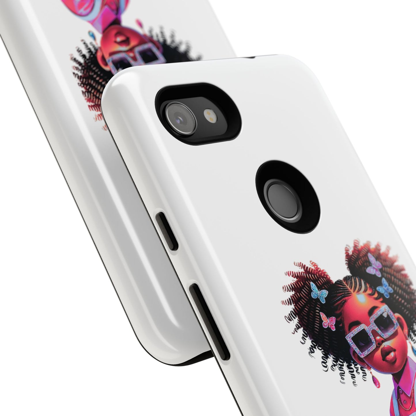 Trendy Phone Case - Sassy Girl Design, Personalized Gift, Durable Protection, Kid's Room Decor, Fun Accessory