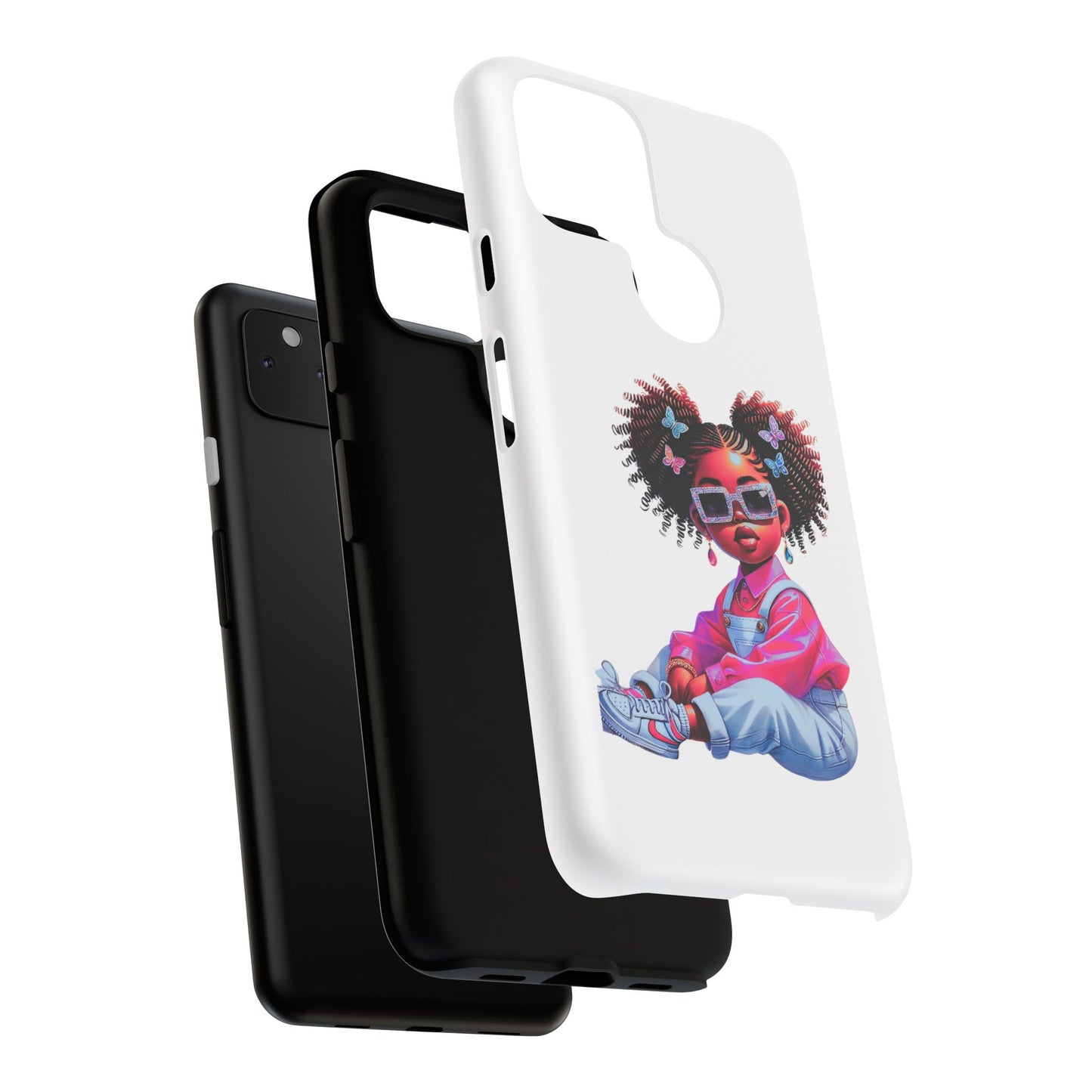 Trendy Phone Case - Sassy Girl Design, Personalized Gift, Durable Protection, Kid's Room Decor, Fun Accessory