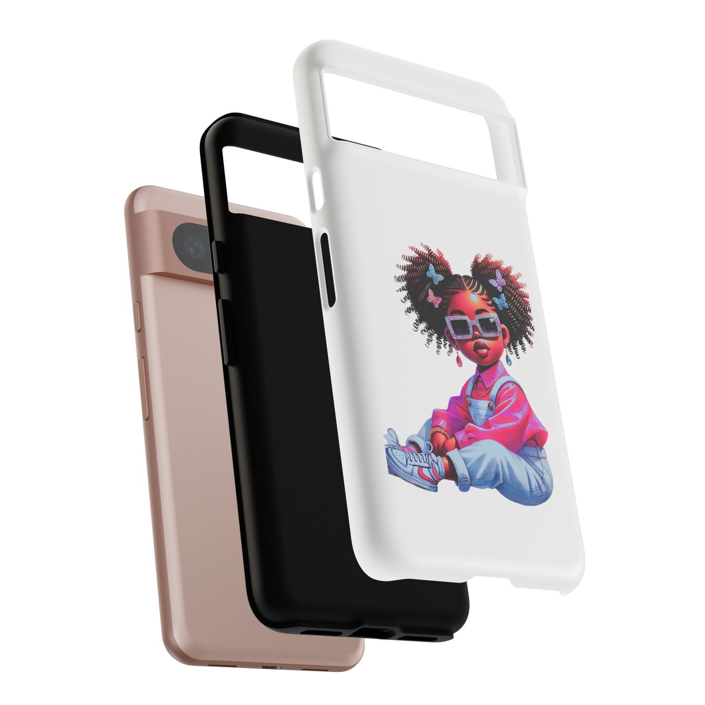 Trendy Phone Case - Sassy Girl Design, Personalized Gift, Durable Protection, Kid's Room Decor, Fun Accessory