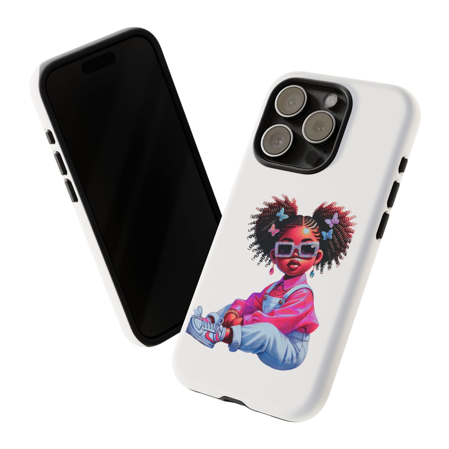 Trendy Phone Case - Sassy Girl Design, Personalized Gift, Durable Protection, Kid's Room Decor, Fun Accessory