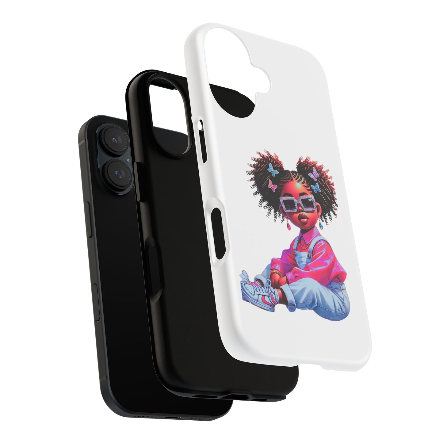 Trendy Phone Case - Sassy Girl Design, Personalized Gift, Durable Protection, Kid's Room Decor, Fun Accessory