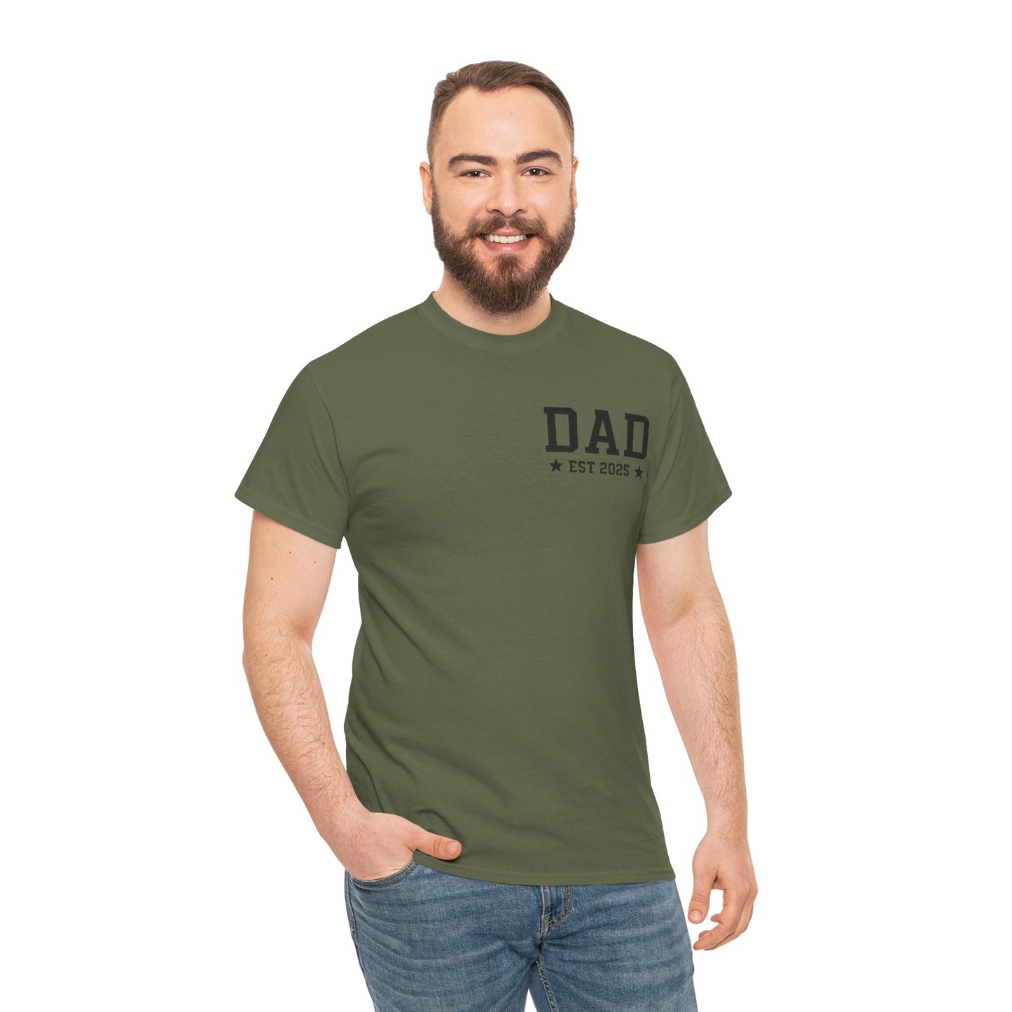 T-Shirt DAD EST 2025 Unisex Heavy Cotton Tee