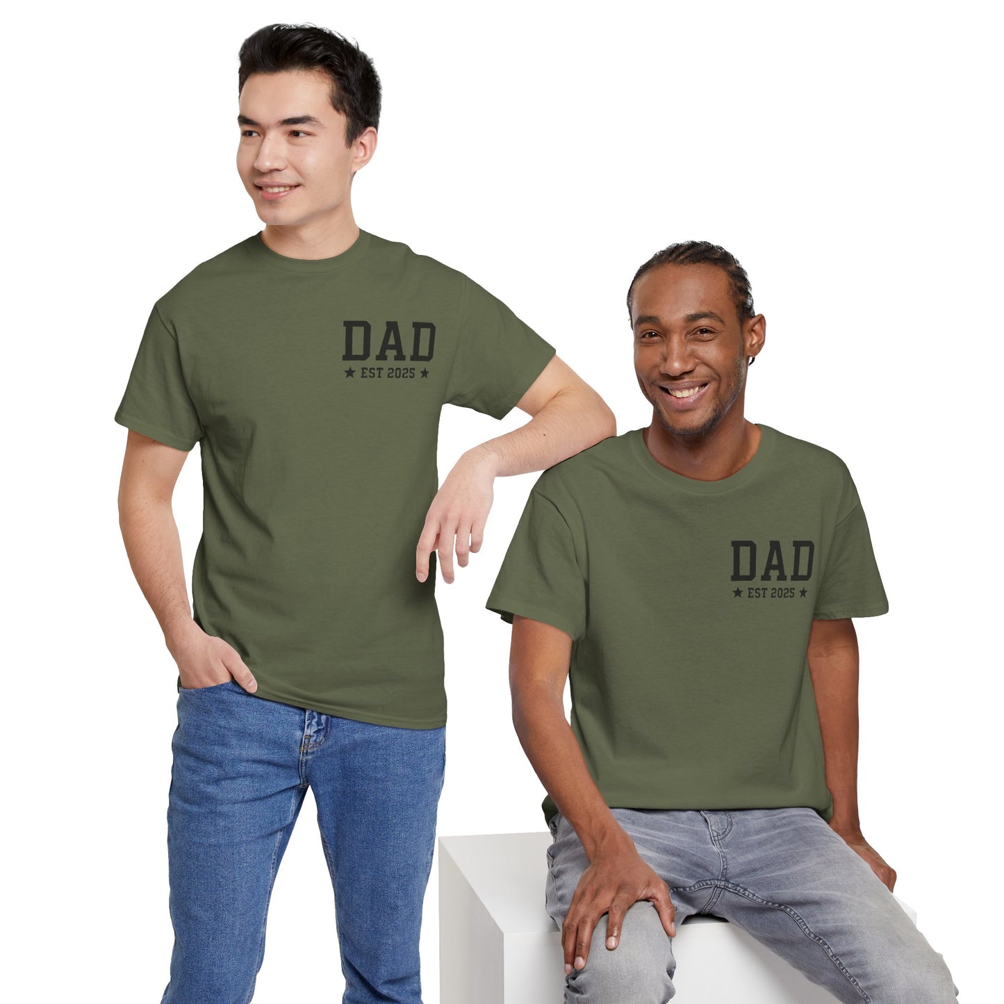 T-Shirt DAD EST 2025 Unisex Heavy Cotton Tee