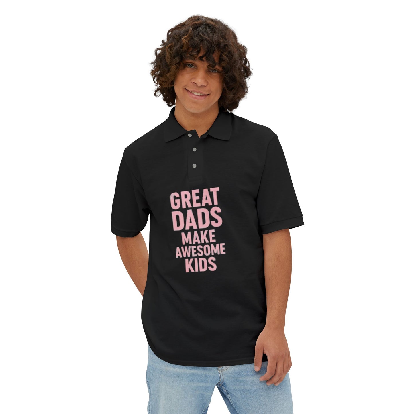Polo Shirt Great Dad Make Awesome Kids Father's Day Gift