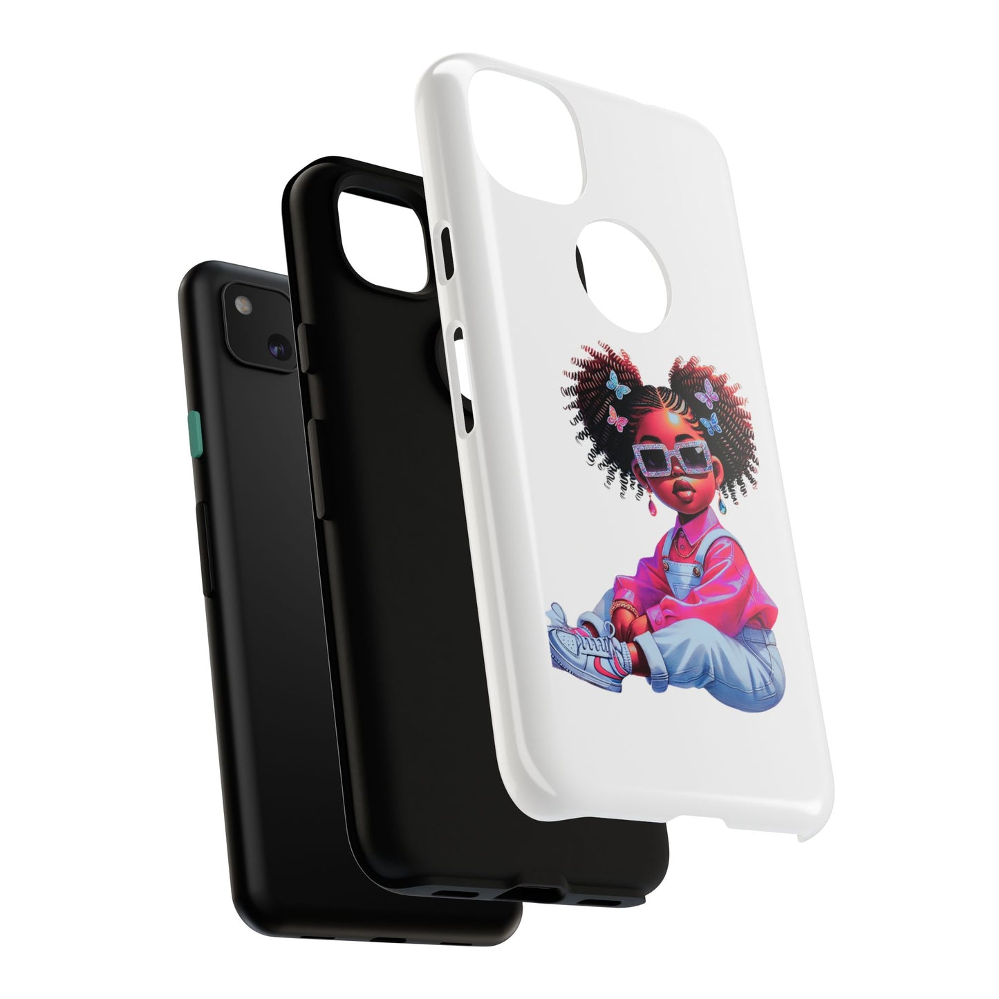 Trendy Phone Case - Sassy Girl Design, Personalized Gift, Durable Protection, Kid's Room Decor, Fun Accessory