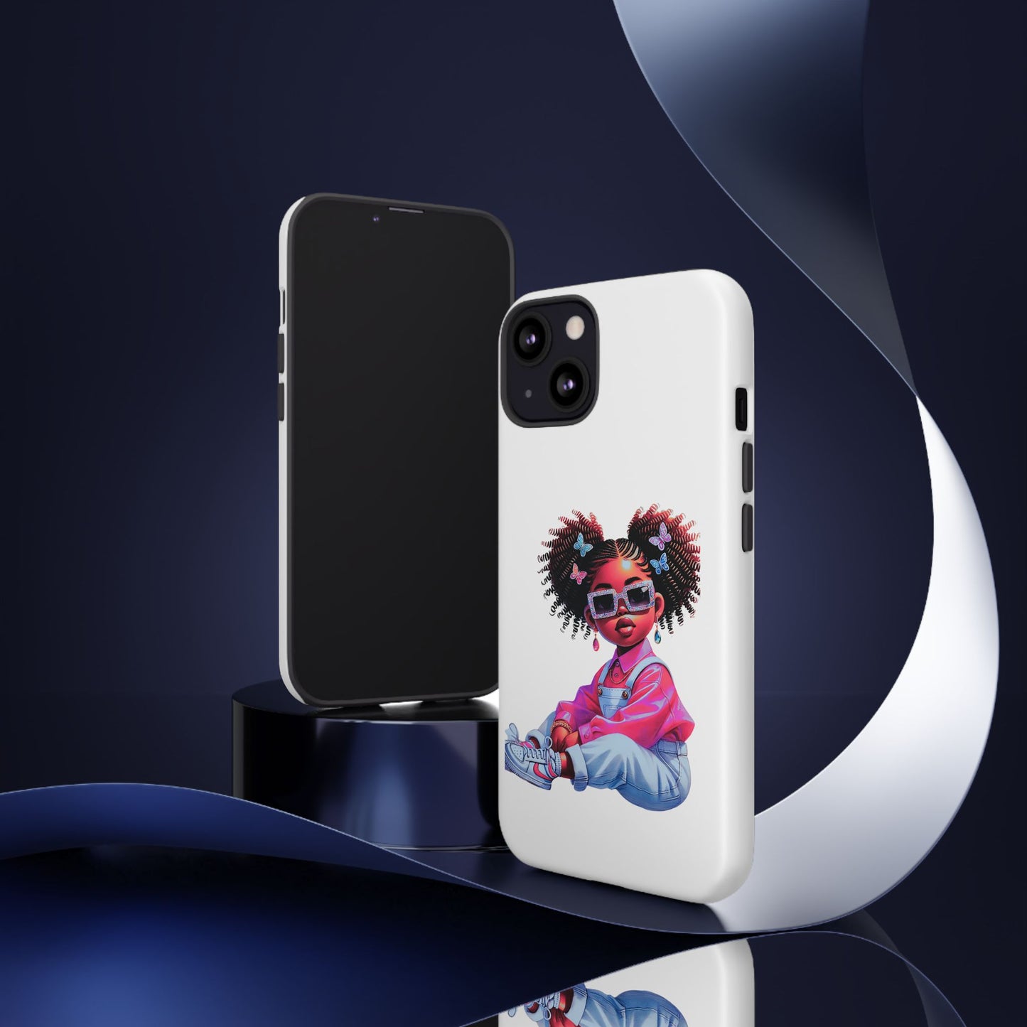 Trendy Phone Case - Sassy Girl Design, Personalized Gift, Durable Protection, Kid's Room Decor, Fun Accessory