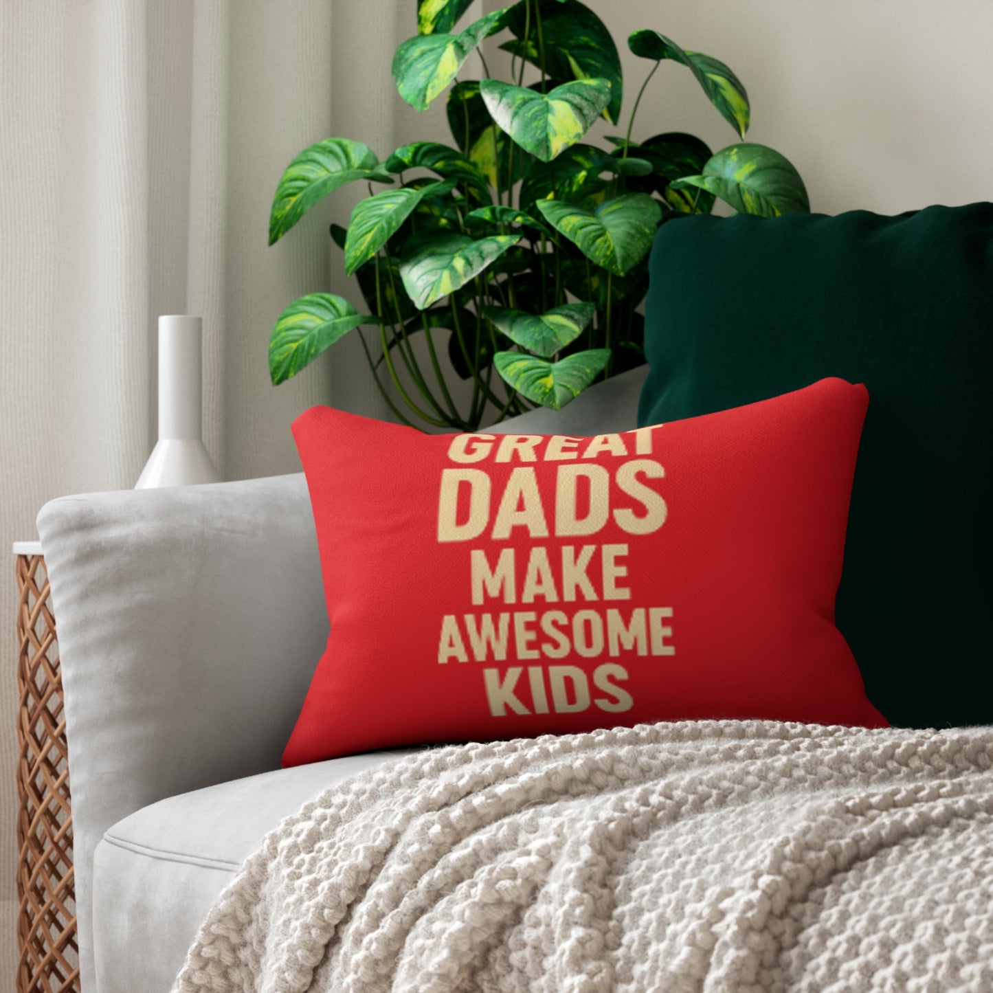 Great Dads Lumbar Pillow, Gift for Father's Day
