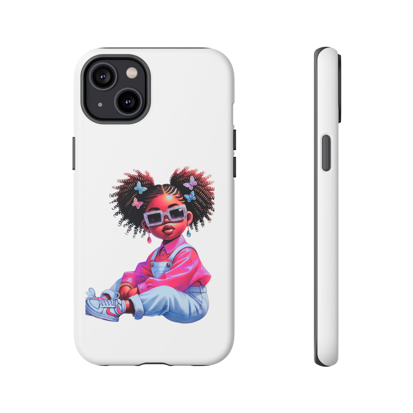 Trendy Phone Case - Sassy Girl Design, Personalized Gift, Durable Protection, Kid's Room Decor, Fun Accessory