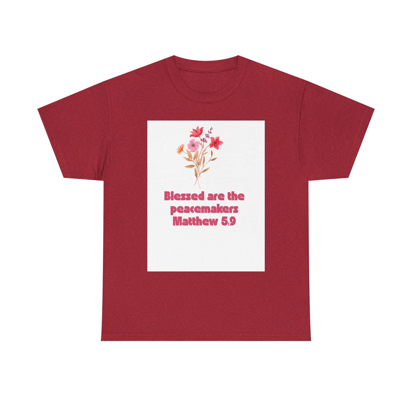 Blessed Peacemakers Tee - Inspirational Quote T-Shirt, Faith Shirt, Gift for Believers, Everyday Comfort, Motivational Fashion