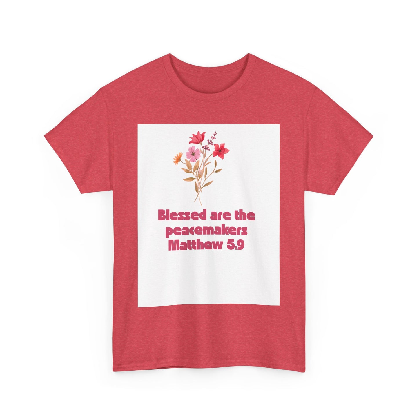 Blessed Peacemakers Tee - Inspirational Quote T-Shirt, Faith Shirt, Gift for Believers, Everyday Comfort, Motivational Fashion