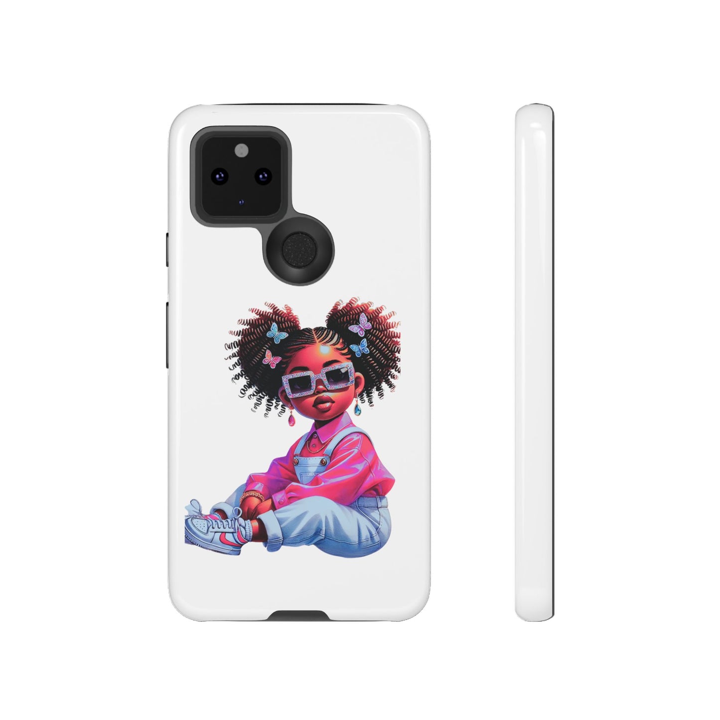 Trendy Phone Case - Sassy Girl Design, Personalized Gift, Durable Protection, Kid's Room Decor, Fun Accessory